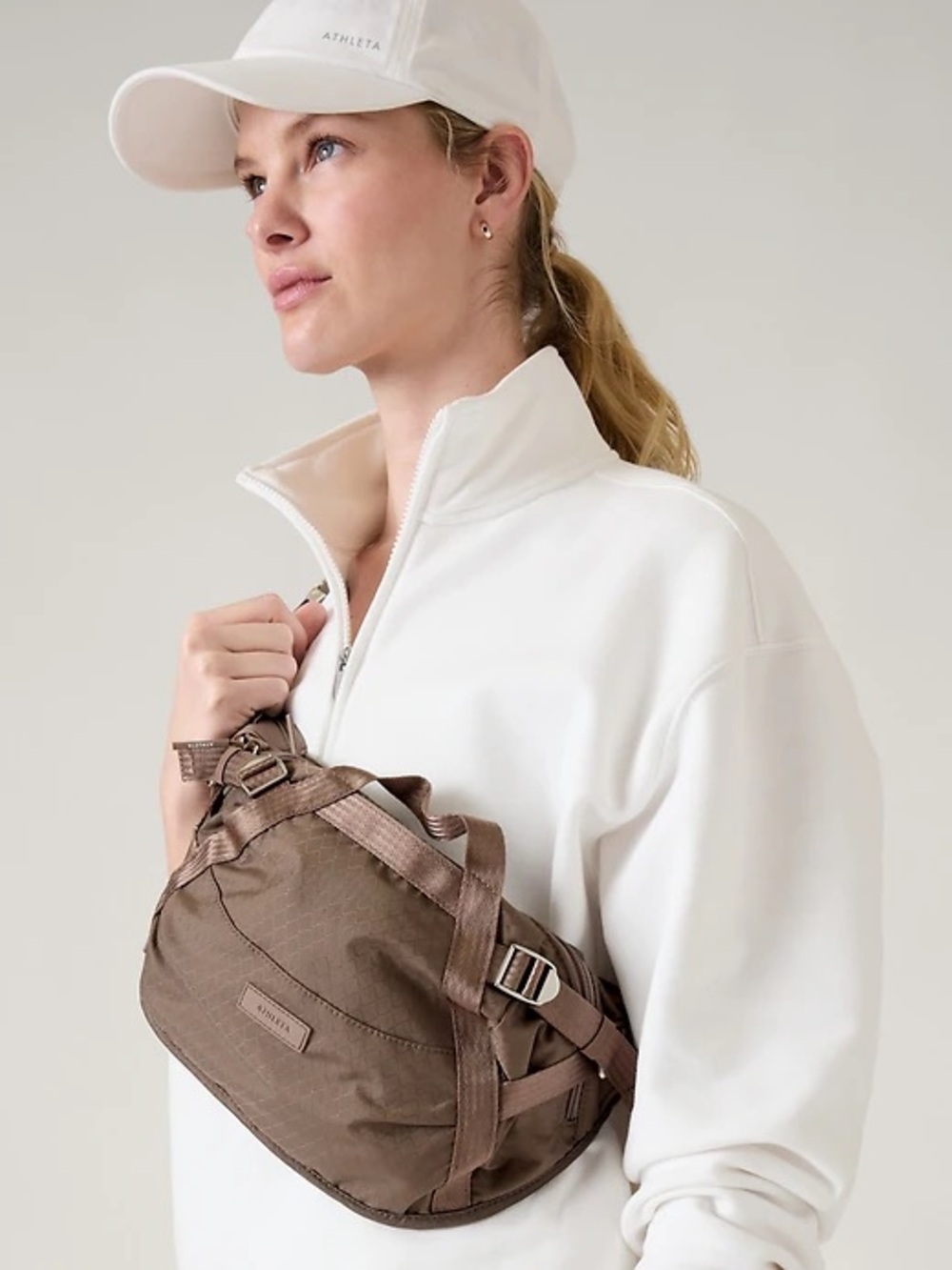 Athleta Light Beige Crossbody Sling - Picture 7 of 7